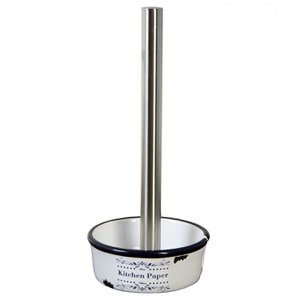 WEISSER KERAMIK-KÜCHENROLLENHALTER °14,5X32,5CM CU80810