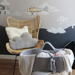 Moses Basket - Lysegrå