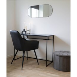 Vita Desk - black, steel, 100x45x75cm