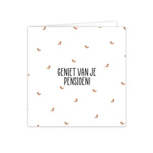 Greeting cards with white envelope "Retirement" 5 pieces