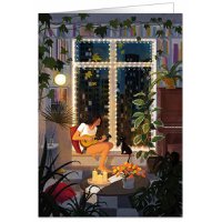 WOMAN PLAYING THE GUITAR