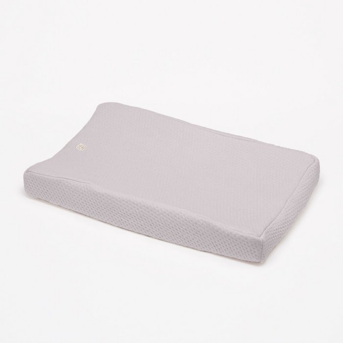 Aankleedkussenhoes light grey - Soft Dots
