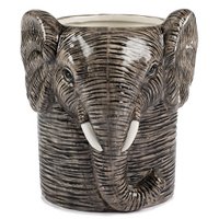 Vase Elefant Kopf 18 cm VE 2