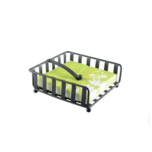 Schwarzer Handtuchhalter