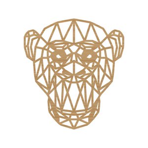 Geometrische Dieren Aap