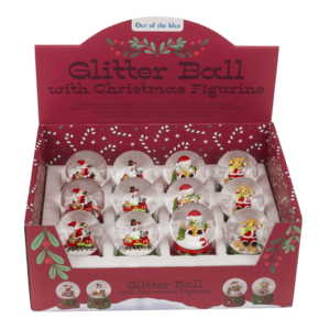 Polyresin sneeuwbol, kerstfiguren,