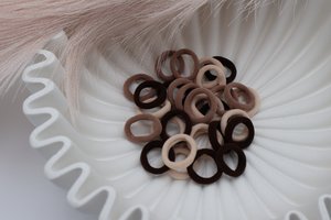 Haargummi | Farbige Mischung – Braun gemischt
