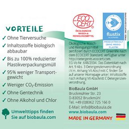 SÆT MED 3 BIOBAULA ECO VASKEMIDDELFLAGER (57 FLAGER)