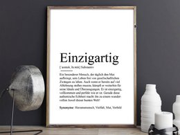 Definitie "Unieke" poster