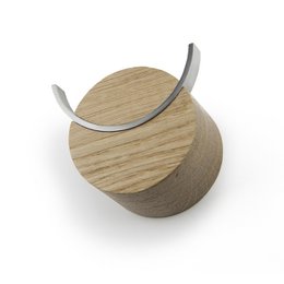 Wall hook DEER, oak, steel