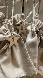 Calendrier de l'Avent Chiffres 1-24 "Etoiles"