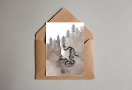Postkarte - Serie 'Weihnachten' - 'Underground Party'