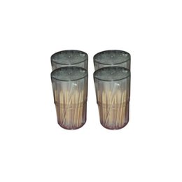  Pack of 4 boxes of 200 individually wrapped wooden toothpicks in a Fackelmann Wood Edition design.