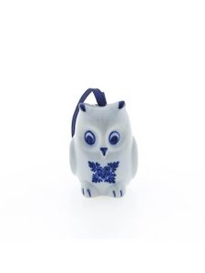 Eule am Band mit Blume