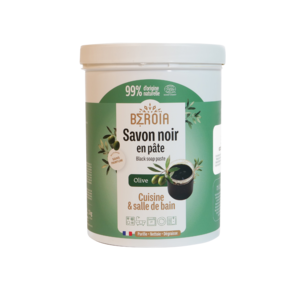 Zwarte zeep in pasta 100% olijf 1 kg