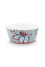 Giftset Bowls 15cm & Chopsticks Oriental Flower Festival Blue