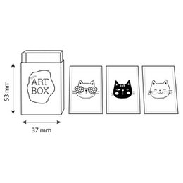 DIY Mini Art – Katzen (4 Stück)