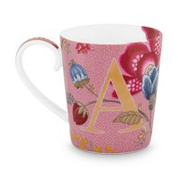 Pink Floral Fantasy Alphabet Mug - M - 350ml