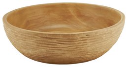 Drewniana miska - miska na owoce - salaterka - model Carved Low - natural - różne rozmiary