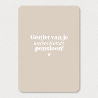 Kaart | Geniet van je pensioen