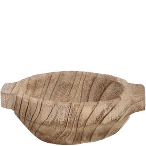 Houten kom Blair met handvatten, L20,5cm, B13cm,
