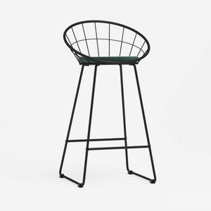 Joane barkruk dennengroen fluweel