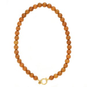 Ketting bubble stone caramel