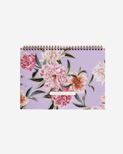 Lifestyle Desk Planner Grande in Luxurious Lilac Floral