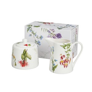 DUO FLOWERS Sugar bowl & Creamer set, COLORS OF NATURE, Giftbox