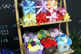 Seifenblumen - Rosa Rosen - 9er-Set