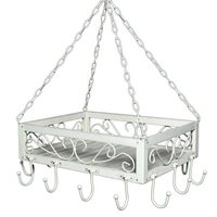 Topfh„nger romance made of wood/iron/white