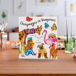 Chimpanzees in Dungarees