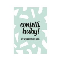 Card Confetti Baby, per 10 pieces