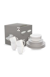Set/16 Dinnerware Raw White
