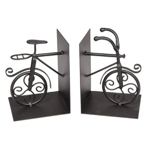 Bicycle bookends made of metal