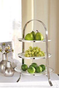 PLAAT / bordenrek, 3-voudig, vern, f, 27cm / 35x26, H, 45