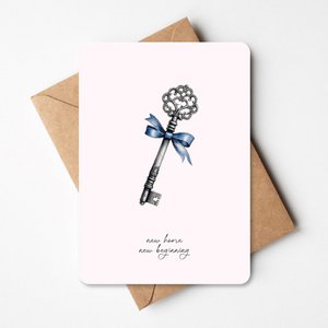 Greeting card - new home new beginnings