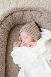 ALL TEDDY babynest / boucle babynest - 2 farver