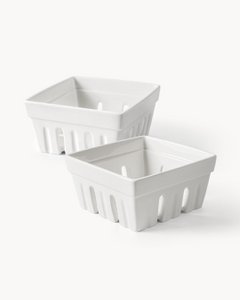 Ceramic berry basket 2er set