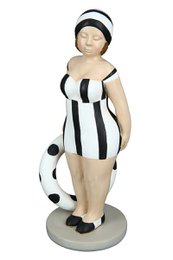 Poly figuur "Becky" zwart/wit VE 4 so