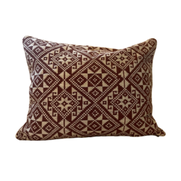 Fodera per cuscino decorativo marrone Dokmai