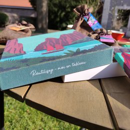 Confezione regalo lavagna riutilizzabile © Collezione Voyage