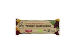 Raw cacao and almond snack bar with a natural, wholesome appearance.