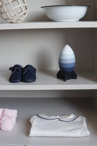 Silicone Rocket Building Toy - Mutlicolor - Blue Shades