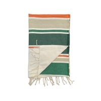 Flat traditional fouta "HELIOS" Green 100x200