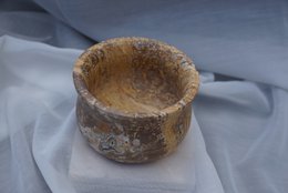 Travertine decorative bowl Hittite