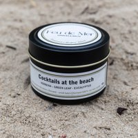 Reisblik 90g geurkaars - cocktails op het strand