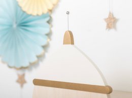 Rocket shelf "Rockin 'Rocket" White and Wooden-Gold