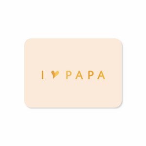 Mini card Papa (with gold foil)