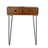 3R Bijzettafel Rob 2 lades naturel